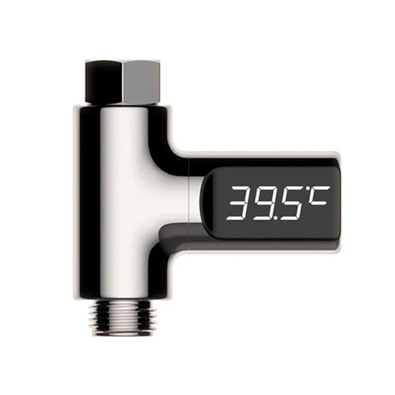 Светодиодный термометр для душа, картриджи крана, самогенерирующий прибор для измерения температуры воды - Цвет: A1