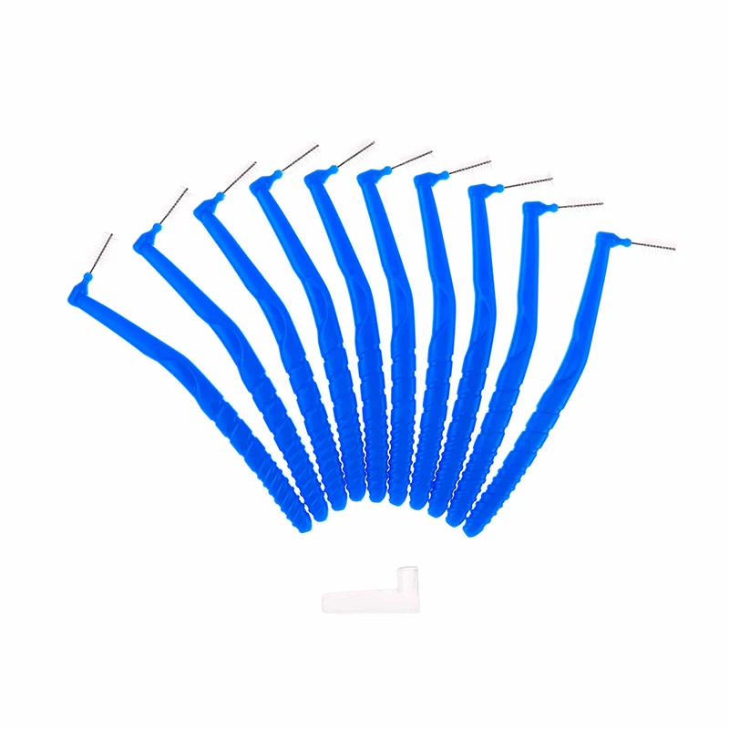 10PCS/20PCS I Shaped/L Shaped Interdental Brush Floss Interdental Cleaners Dental Teeth Brush Toothpick Oral Care Tool