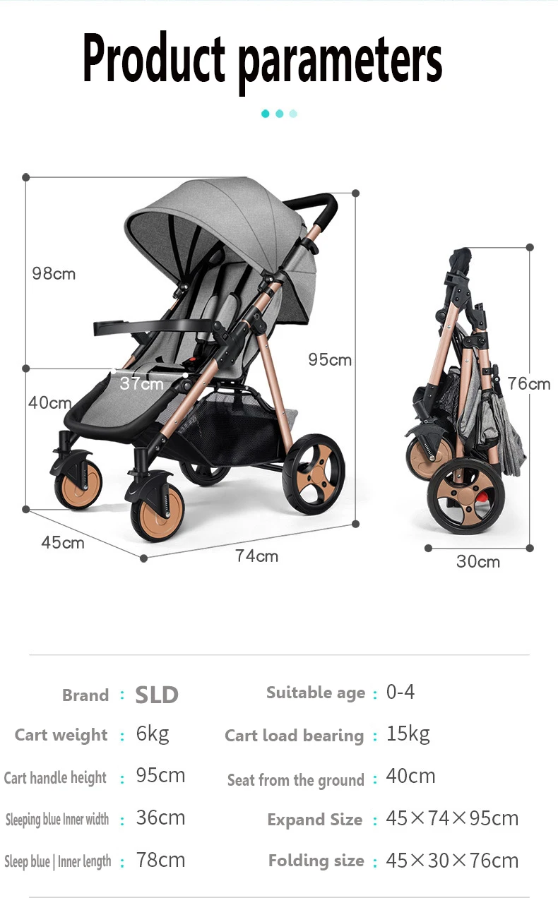 SLD коляска легкая коляска, легко носить с собой,складываемый