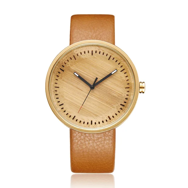 Women Men Bamboo Wood Watch Mens Women's Wooden Wristwatch Leather Retro Couple Women Men Bamboo Wood Watch Mens Women's Wooden Wristwatch Leather Retro Couple