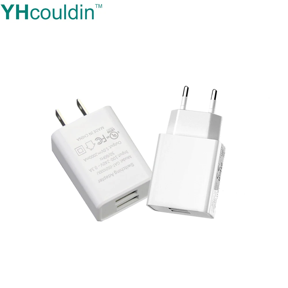 

YHcouldin Quick Universal USB Charger EU US 2A QC 2.0 Fast Charging With 2 Ports For Samsung Huawei Xiaomi