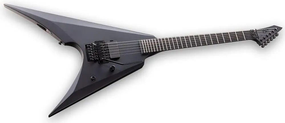 

Factory customization Guitar ARROW BLACK METAL BLACK SATIN Electric Guitar Tremolo bridge