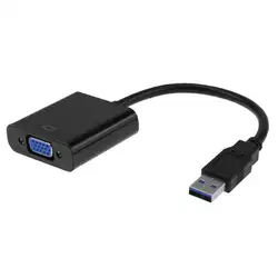 Внешний USB 3.0 конвертер VGA Кабель-адаптер USB 3.0 VGA графической картой Видео Кабель-адаптер для настольных ПК