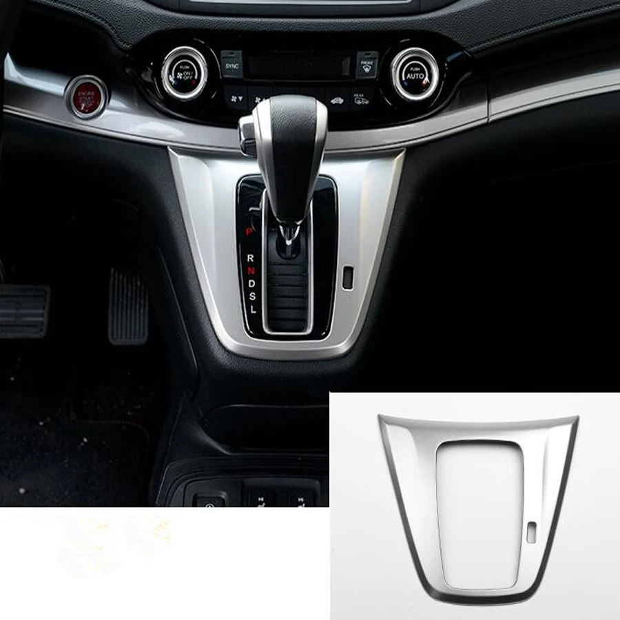 

YAQUICKA Auto Car Interior Console Gear Shift Panel Trim Car-covers Styling Bezel Sticker Fit For Honda CRV CR-V 2012-2015 LHD