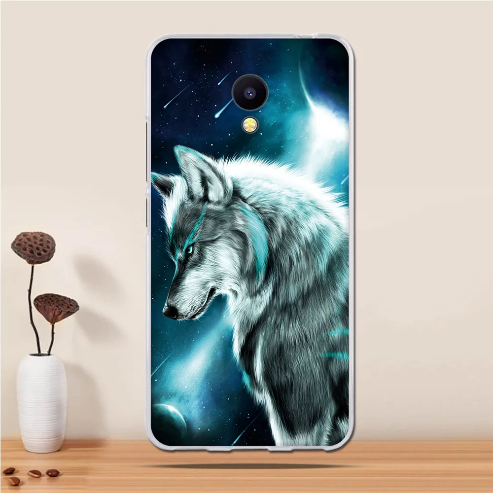 Аксессуары для Meizu M5c очаровательный синий чехол A5 задняя крышка Мягкий