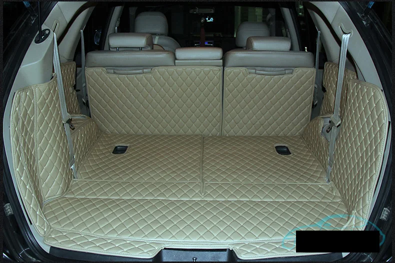 fiber leather car trunk mat for hyundai veracruz 2006 2007 2008 2009 2011 2012 2013 hyundai ix55 car accessories