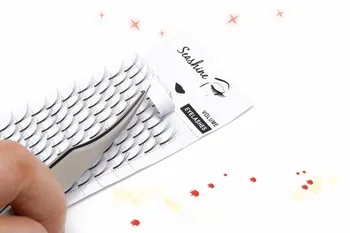 

Individual lashes Natural Long Factory Hand Made Gule Bonded Premade Fans Russia Volume Lash Eyelash Extension Free Shipping