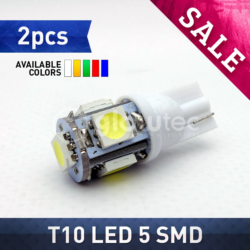 2 шт. автомобисветильник светодиодные лампы T10 5SMD 5050 12 В|t10 5smd|light t10t10 5smd |