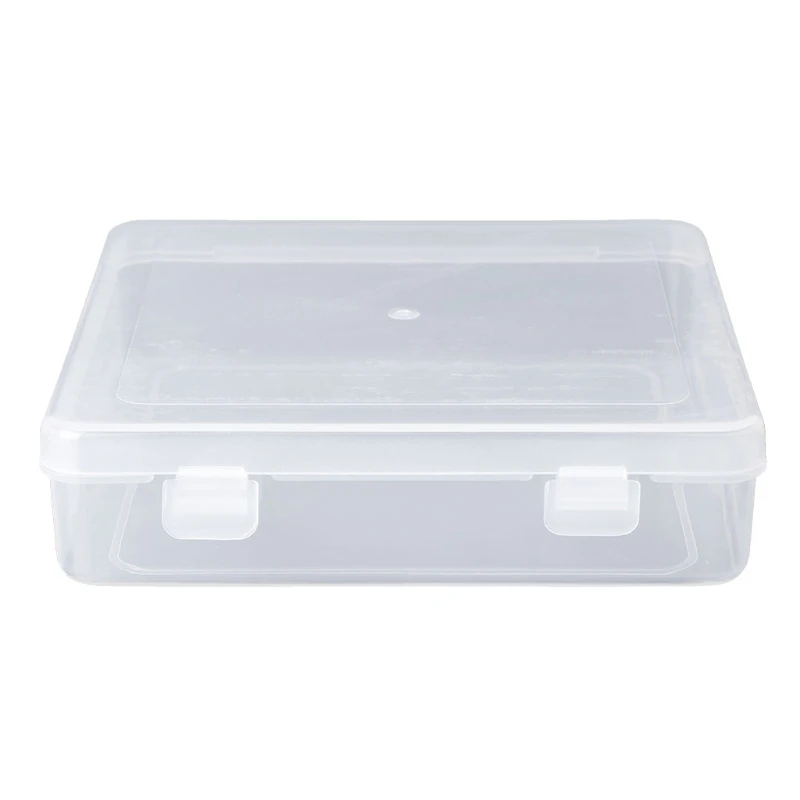 New Square Transparent Plastic Jewelry Storage Boxes Beads Crafts Case Containers - Цвет: Синий