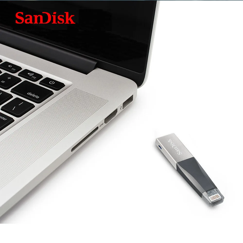 SanDisk 32GB USB 3.0 Flash Drive iXPand USB Memory Stick 64GB 128GB flash U Disk MFi For iPhone iPad SDIX40N Lightning Pendrive SanDisk 32GB USB 3.0 Flash Drive iXPand USB Memory Stick 64GB 128GB flash U Disk MFi For iPhone iPad SDIX40N Lightning Pendrive
