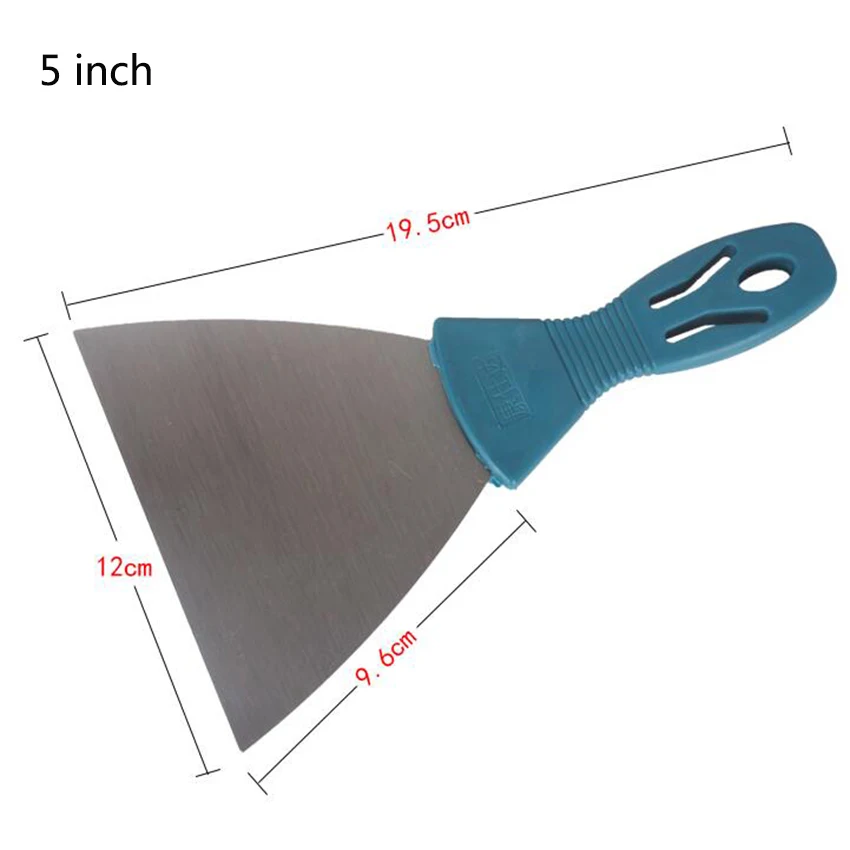 

5 inch Putty Knife Shovel Carbon Steel Plastic Handle Scraper Blade Construction Tools Wall Plastering Knife Hand tools