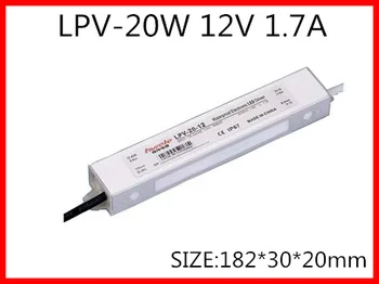 

20W 12V 1.7A LED constant voltage waterproof switching power supply IP67 Free Shipping LPV-20-12