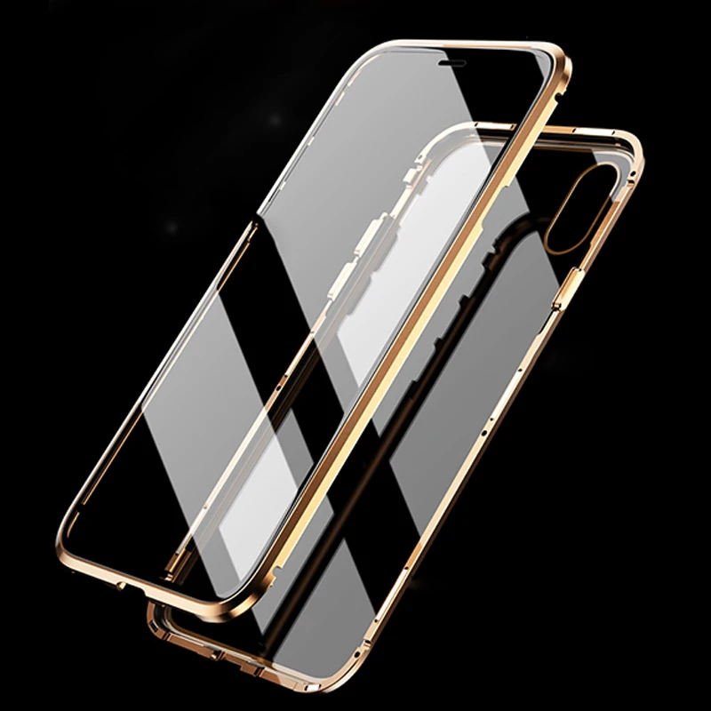 Чехол для iPhone X/XS MAX/XR 360 фронтальная + задняя сторона двухстороннее закаленное