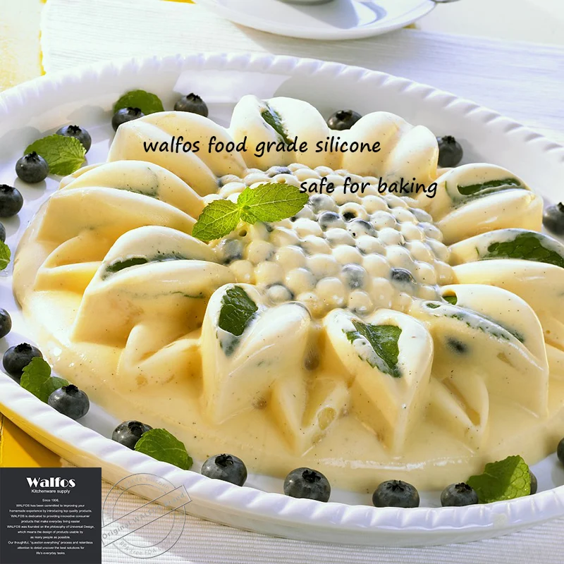 WALFOS большая силиконовая форма для торта искусственная кольца в форме подсолнуха