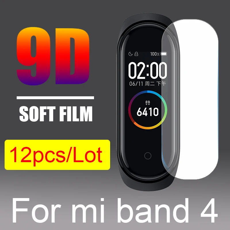12x Folia Ochronna do Xiaomi Mi band 4 za $1.07 / ~4zł Folia Ochronna do Xiaomi Mi band 4