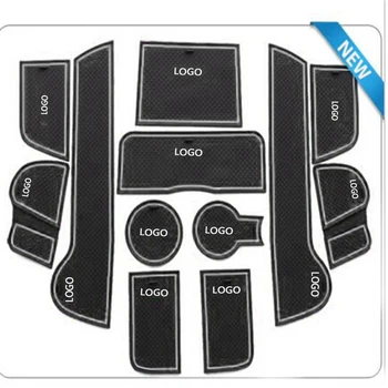 

Car Styling For KIA Sportage R 2011 2012 2013 2014 High Profile Rubber Anti Slip Mat non-Slip Interior Door Mat Cup Pad 12Pcs