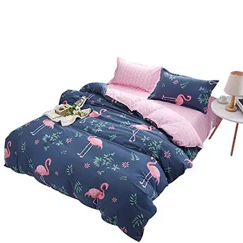 

WINLIFE Flamingo Duvet Cover Sets Bird Print Bedding Set