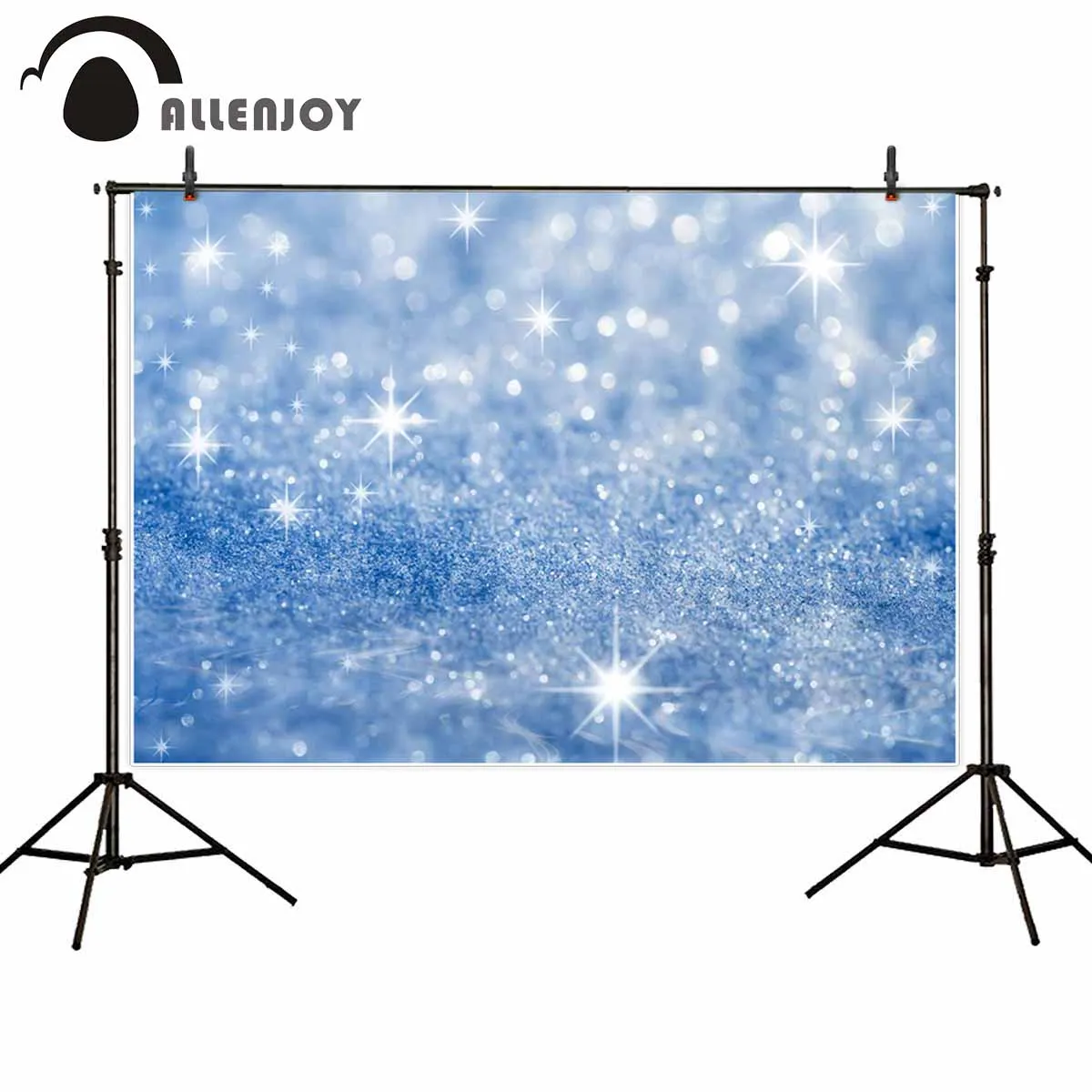 Allenjoy фон для фотосъемки с синими звездами сверкающие блестки bokeh фотостудии