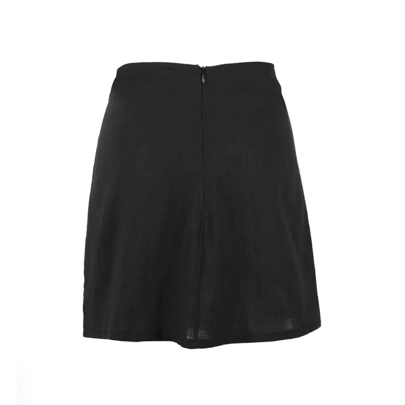 Сексуальные раздельные юбки летние женские с высокой талией элегантные облегающие вечерние юбки Feminino Jupe Femme женская одежда Faldas Mujer Moda - Цвет: black skirts