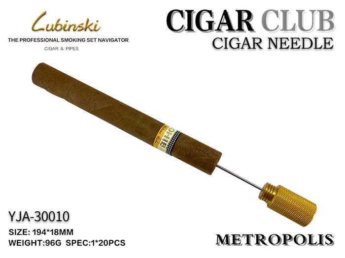 LUBINSKI 2 в 1 сигарный инструмент-инструмент для рисования, сигары удар и Nubber сигары держатель YJA-30010