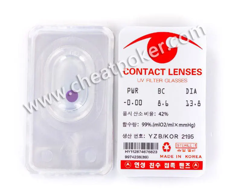 

New Contact lenses See Invisible Luminous Ink Marks Anti Cheat in Poker Cards Games Perspective Playing Cards Lenses
