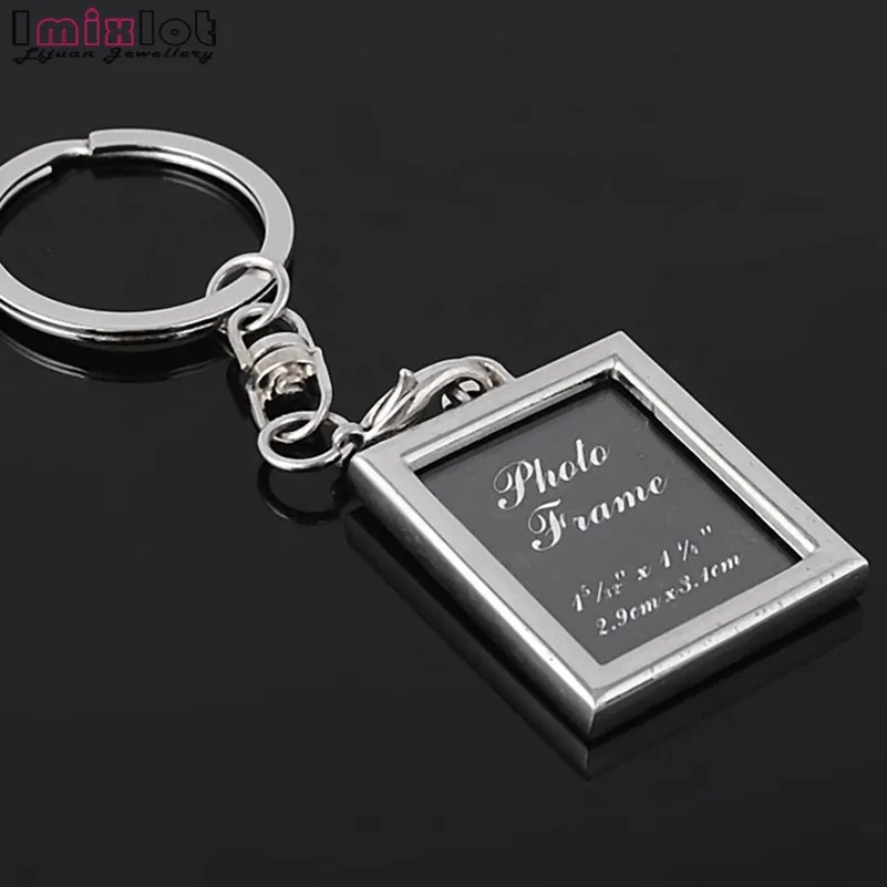 

Imixlot Mini Creative Metal Alloy Insert Photo Picture Frame Keyring llaveros Keychain Gift Wholesale