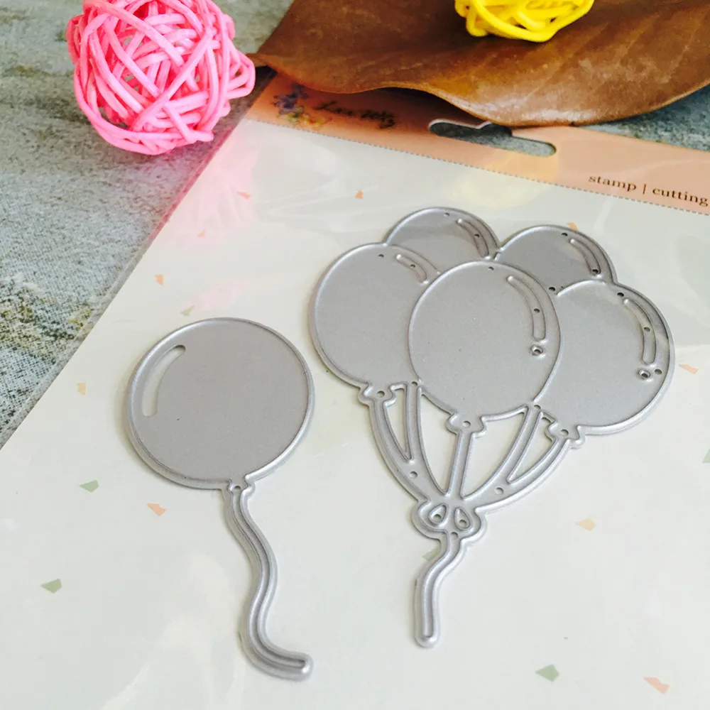 

Metal Cutting Dies Scrapbooking Embossing Stencil Card Die balloon Design For DIY Invitation Album Book Decoration 67x77mm