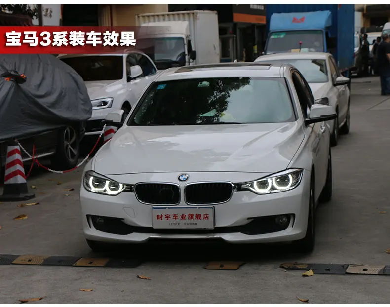 АКД стайлинга автомобилей для F30 F35 фары 2013- 320i 318i 325i фары DRL HID фара ангельский глаз биксеноновые фары аксессуары