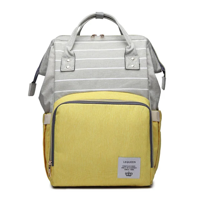 Модная сумка для подгузников для мам и мам, брендовая Большая вместительная детская сумка, рюкзак для путешествий, дизайнерская сумка для подгузников для ухода за ребенком - Цвет: as picture