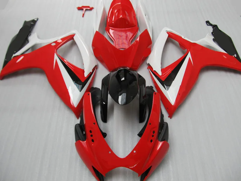 Набор обтекателей мотоцикла для GSXR600 750 K6 06 07 GSXR 600 GSXR750 2006 2007 ABS Красный Белый