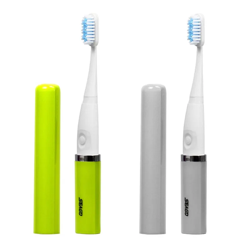 

Seago Anti-Slip Design Adult Sonic Electric Toothbrush Portable Waterproof Deep Clean Teeth Brushes Cell Powered toothbrush