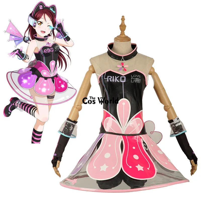 Love Live Sunshine Aqours Sakurauchi Riko кибер видео игровая футболка Топ без рукавов платье