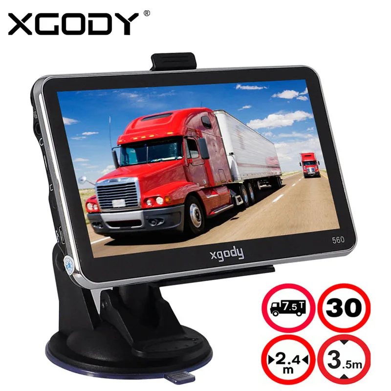 XGODY 560 5 Inch GPS Navigation Car Truck Navigator 128M+8GB MTK FM SAT NAV Navitel Russia Map Europe America Asia Africa Maps xgody 712 car navigator gps truck navigation europe 7 inch car gps navigator bluetooth rear view camera russia navitel maps