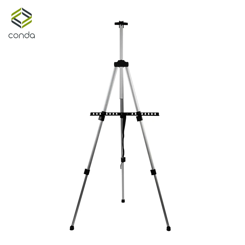 Aluminum Easels CONDA Tall Collapsible Light Weight Adjustable Easel