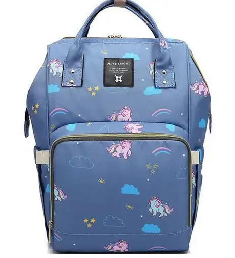 Мода Мумия подгузник для беременных подгузник сумка большая детская сумка для кормления дорожный рюкзак дизайнерская сумка для ребенка уход Единорог - Цвет: 3