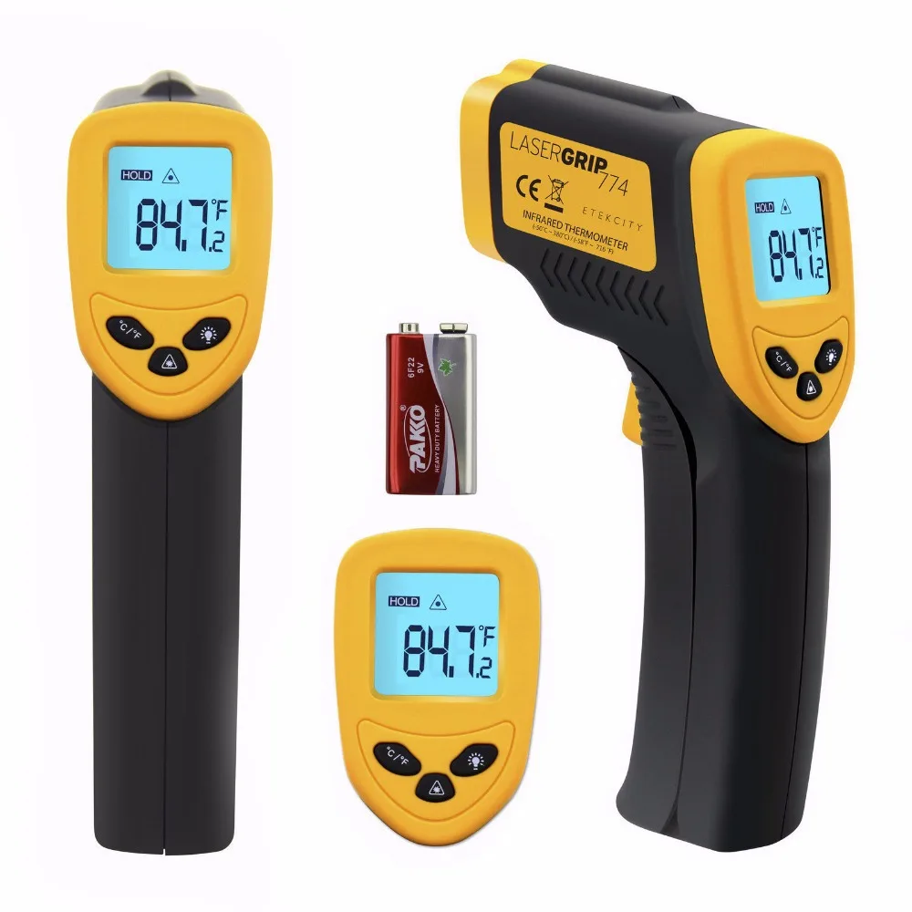 Temperature Gun Digital Infrared IR Thermometer Laser Test Sensor Heatin Temperature