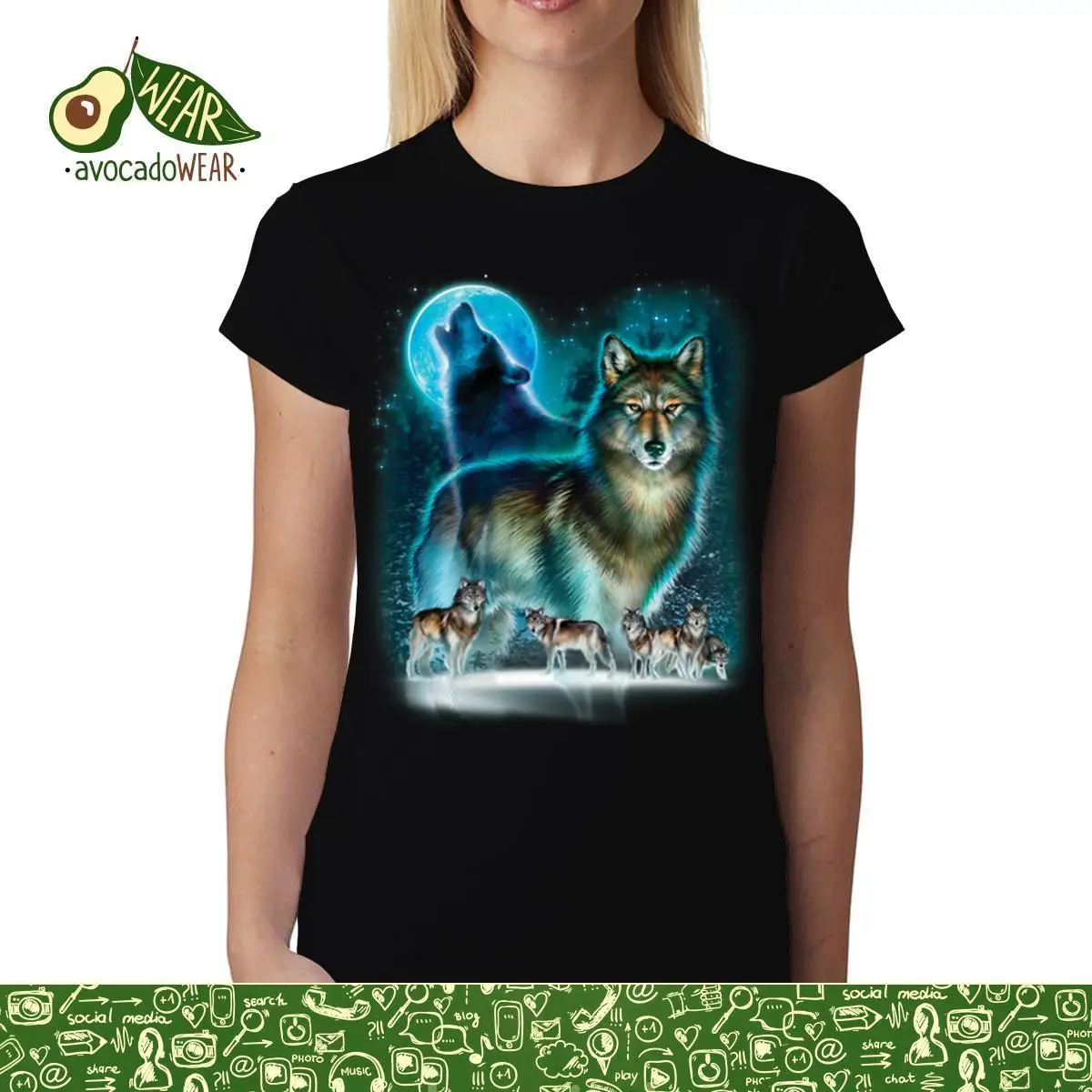 Howling Wolf Horde женская и Мужская футболка S-3XL футболки Забавные топы новинка UnisexHigh