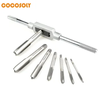 

M3-M12 Tap Wrench & High speed steel 8 in 1 Tap Tool Set DIY Hand Tool Kit