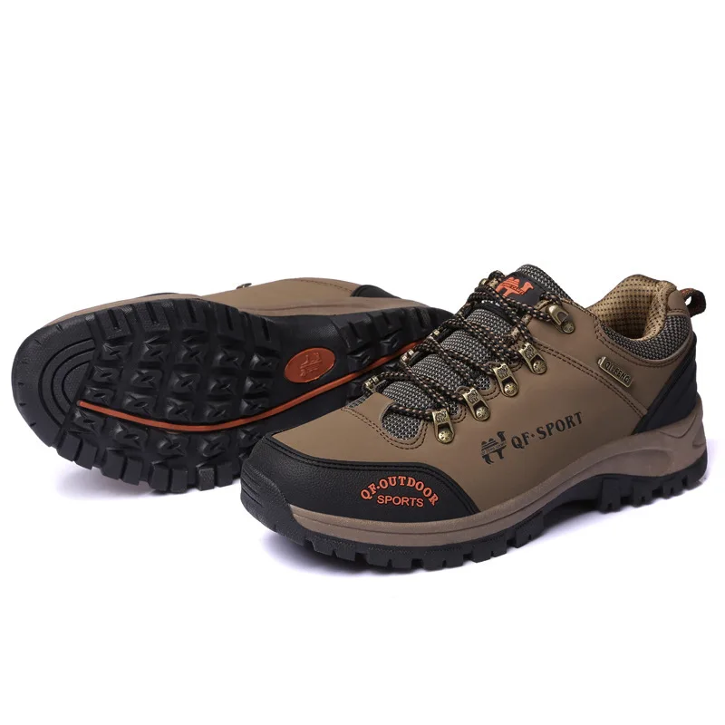 

Men Sports Hiking Outdoor Shoes Waterproof Lace Up Anti-Skid Shoes Man Walking Trekking Boots Comfortable 2018 Spring Autumn