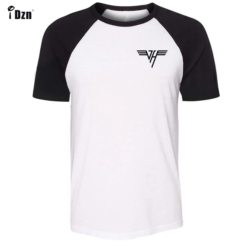 Летняя мужская футболка унисекс футболка с короткими рукавами серая футболка с графическим принтом группы Ван Хален для мальчиков хлопковые футболки, топы, одежда S-3XL - Цвет: Black