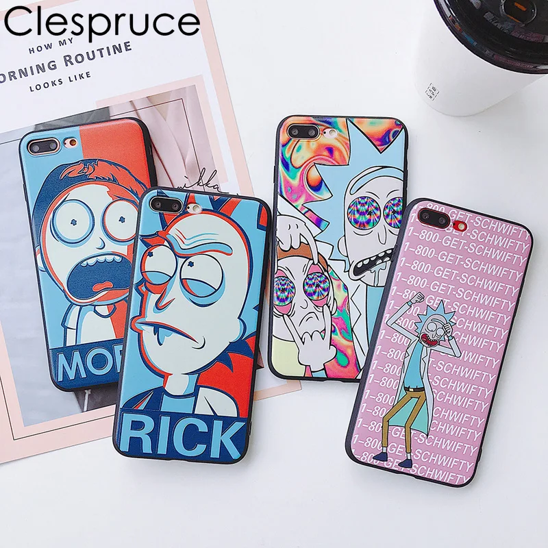 fashion Rick And Morty Funny Cartoon Comic Meme Soft Clear