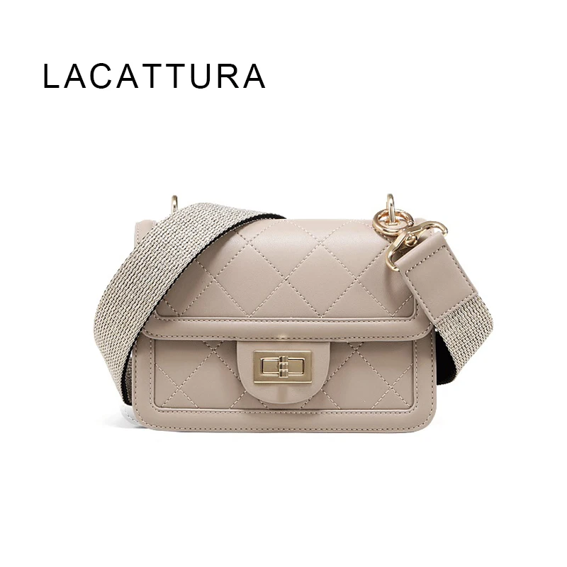 

LACATTURA 2019 New Arrival Women Bags Lady Small Trendy Flap Famous Brand Chic Shoulder Bag Fashion Messenger Bag Handbag