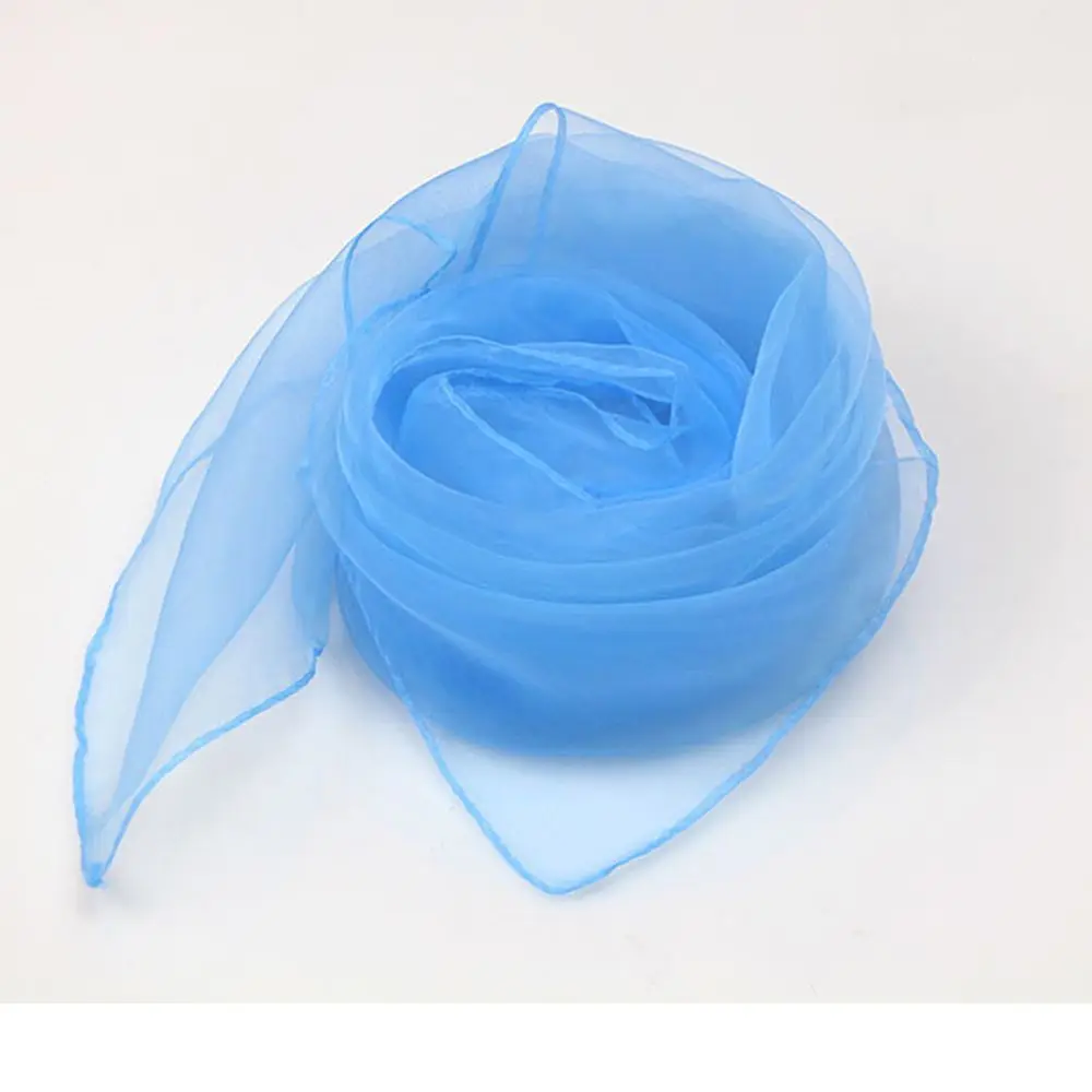 2 шт. женский разноцветный шифоновый шарф из органзы на День святого Валентина для женщин нарядное платье аксессуары для волос - Цвет: blue