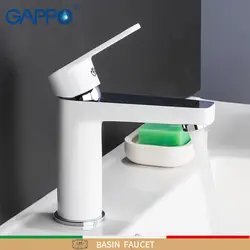 GAPPO смесители для раковины белый кран для раковины латунный Смеситель для ванной комнаты кран для экономии воды Водопад кран tapware torneira