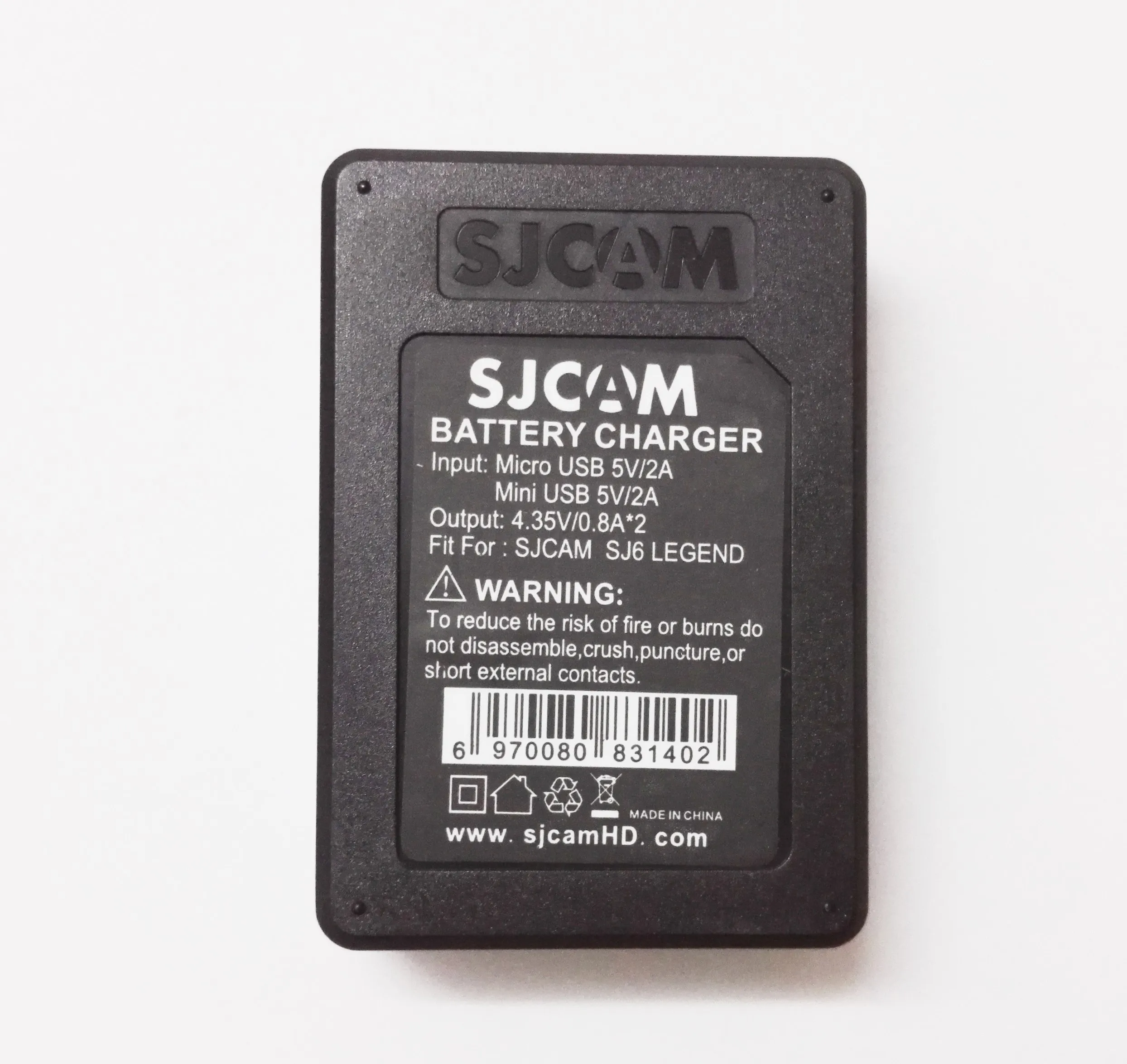SJCAM SJ6 Legend аккумулятор(2 шт. батареи+ двойное зарядное устройство) 1000 мАч литий-ионный аккумулятор для экшн-камеры SJCAM SJ6