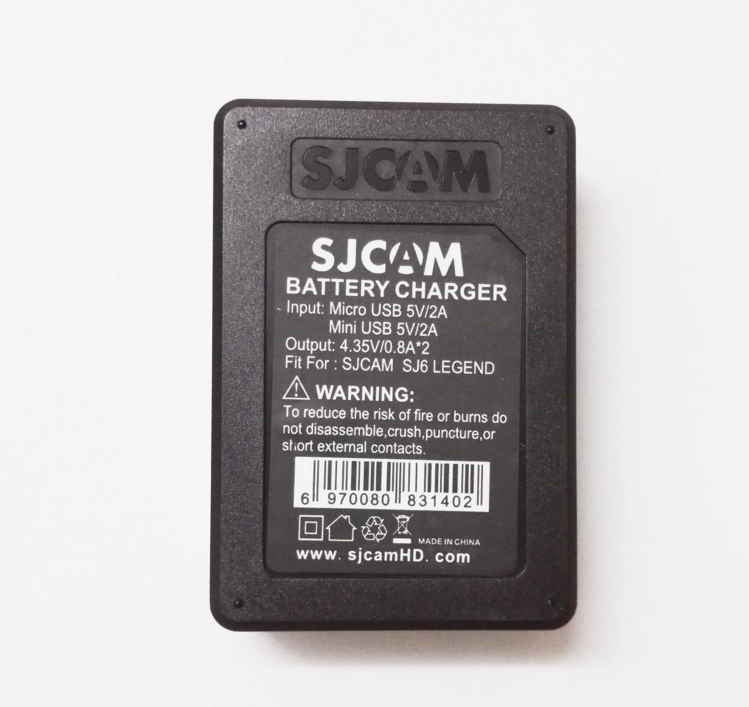 Оригинальный аккумулятор SJCAM SJ6 Legend (2 аккумулятора + двойное зарядное устройство)