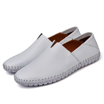 

Men's Fashion Leather Business Casual Shoes Driving Soft Leather Feet Casual One Pedal Driving Shoes
