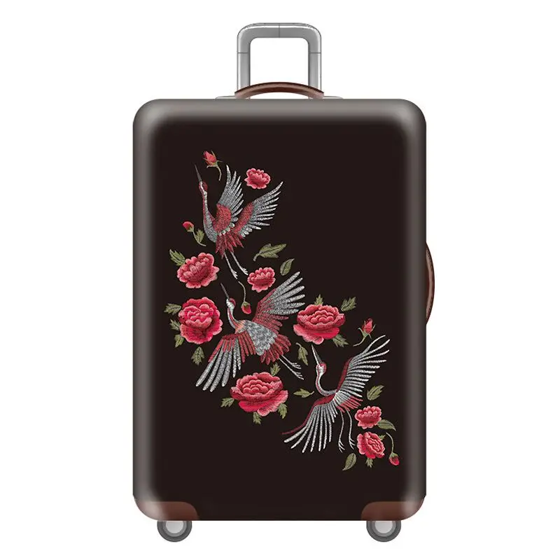 New Suitcase Cover Thicker Travel Suitcase Cover Cute Pattern Case For Suitcase Suitable For 18-32 inches Trolley Case Cover - Color: C  Luggage cover