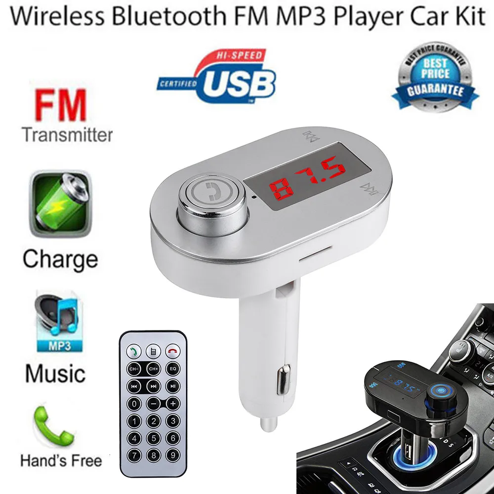 Multifunction Bluetooth Wireless FM Transmitter MP3 Player Handsfree