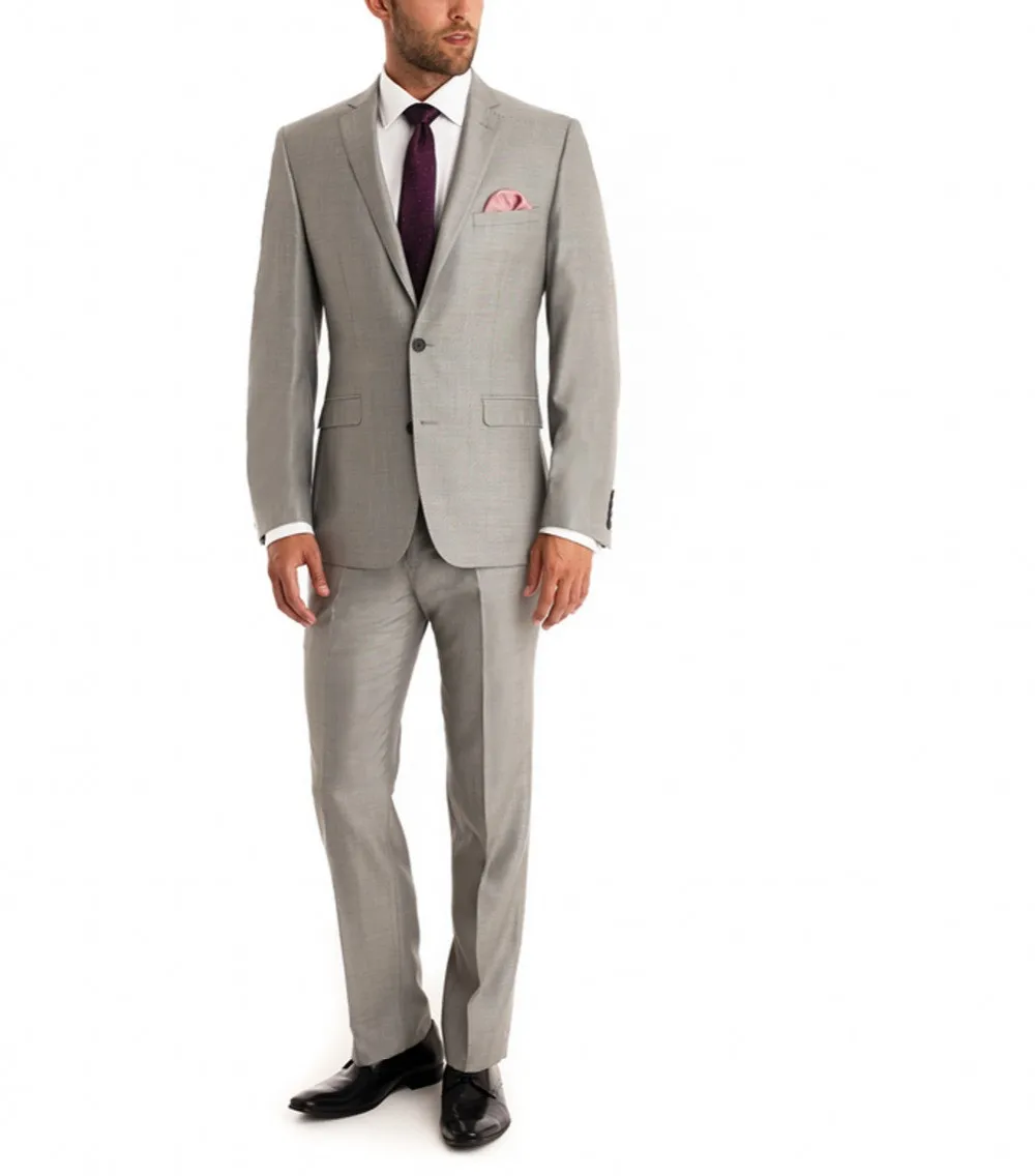 New Arrival One Button Groom Tuxedos Notch Lapel Men's Suit Hot Pink Groomsman/Best Man Wedding/Dinner Suits (Jacket+Pants)